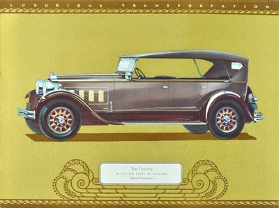 The Touring, A Custom Eight by Packard, pub.1930 by American School