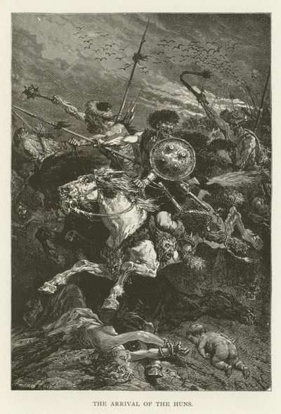 The Arrival of the Huns by American School