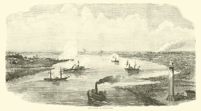 The Attack on Sabine Pass, November 1863 by American School