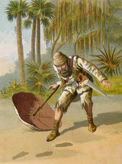 The Footprints in the Sand by American School
