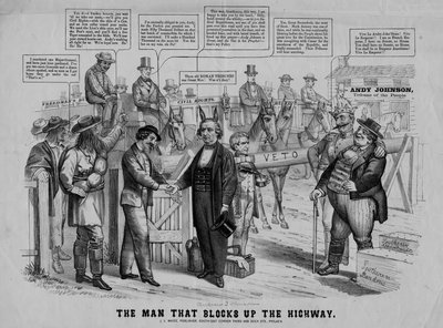 The man that blocks up the highway by American School