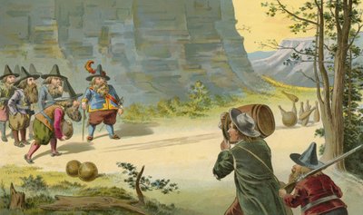 The Nine Pin Game in the Mountains by American School