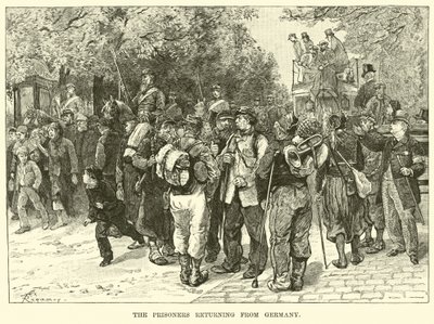 The prisoners returning from Germany by American School