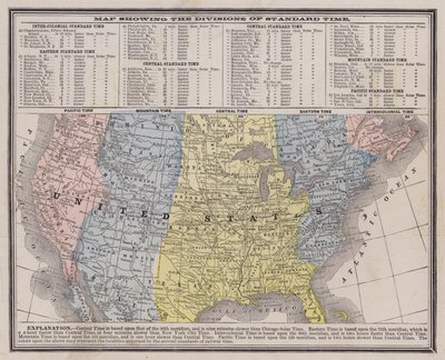 Time zones of the United States by American School