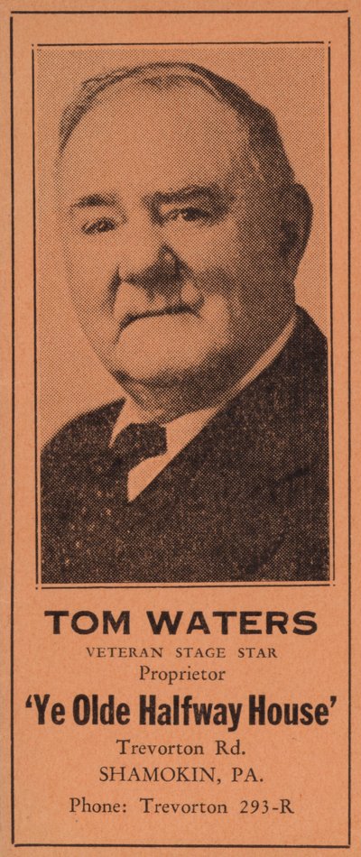 Tom Waters, Veteran Stage Star by American School