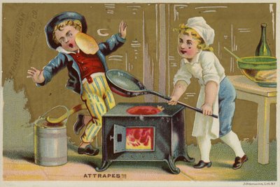 Tossing Pancake in Face by American School