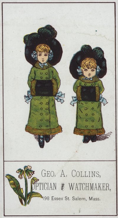 Two Girls Wearing Muffs by American School