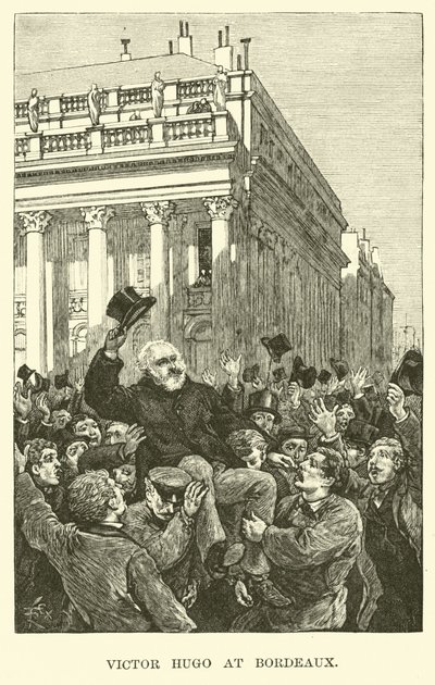 Victor Hugo at Bordeaux by American School