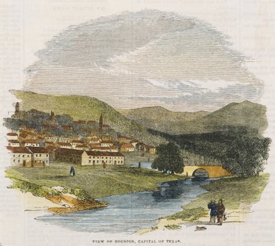 View of Houston, Capital of Texas, c. 1852 by American School
