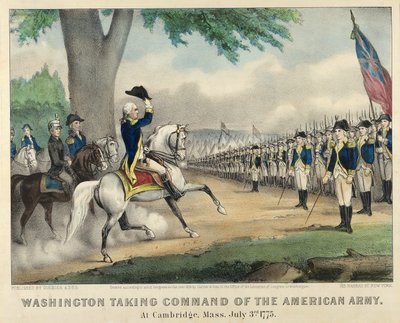 Washington Taking Command of the American Army, At Cambridge, Massachusetts, July 3rd by American School