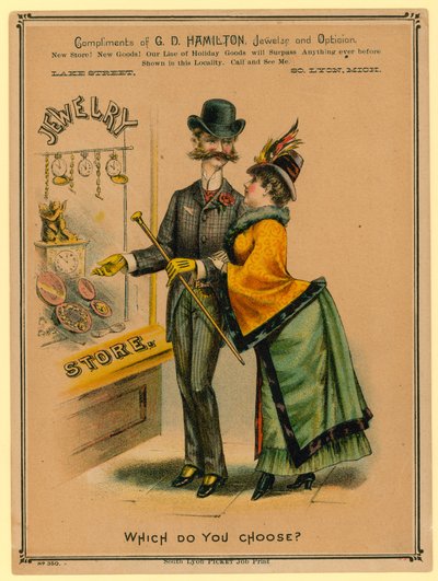 Which do you choose? Advertisement for Jewelry Store by American School