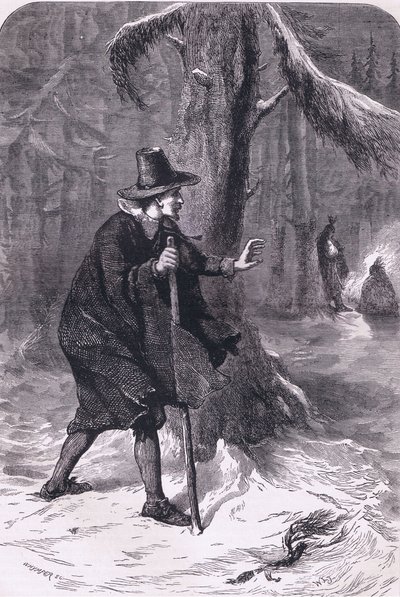 William in the forest, illustration from Cassell