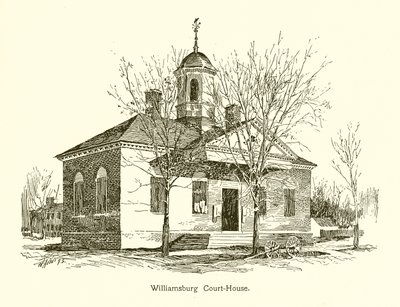 Williamsburg Court-House by American School