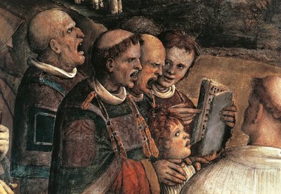 Singers (detail) by Amico Aspertini