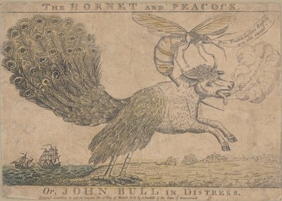 The Hornet and Peacock, Or, John Bull in Distress by Amos Doolittle