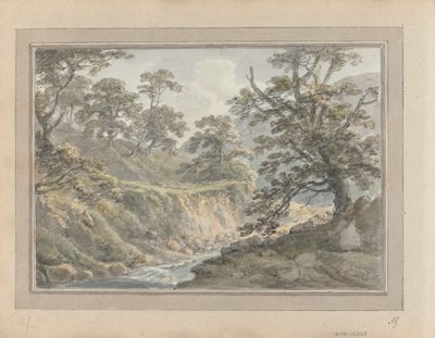 Views in England, Scotland and Wales: Landscape with Stream by Amos Green