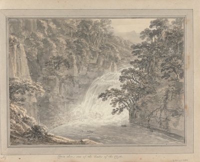 Views in England, Scotland and Wales: Tour in Scotland; Corie Lin; One of the Falls of the Clyde by Amos Green