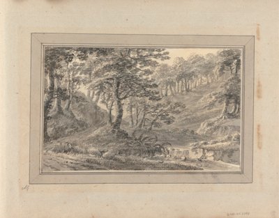 Views in England, Scotland and Wales: Tour in Scotland; Wooded Landscape with Stream, near Syburn? by Amos Green