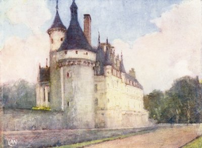 Chenonceaux from the Garden by Amy B. Atkinson