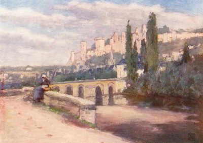 Chinon from the Quay by Amy B. Atkinson