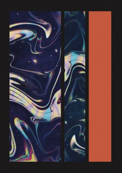 Galaxy Color Block by Amy Louise Baker