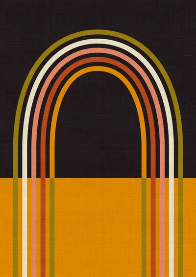 Geo Shapes Fall 21 Rainbow Arc by Ana Rut Bre