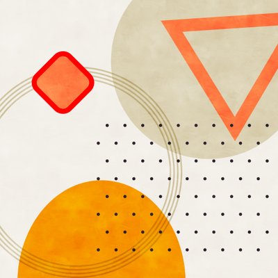 Mid Bauhaus Geometry 3 by Ana Rut Bre