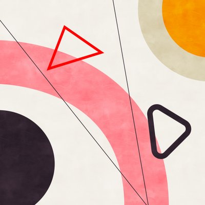 Mid Bauhaus Geometry 5 by Ana Rut Bre