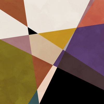 Mid Circles Terracotta Black 3 by Ana Rut Bre