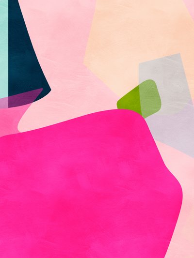 Pink Pastel Shape by Ana Rut Bre