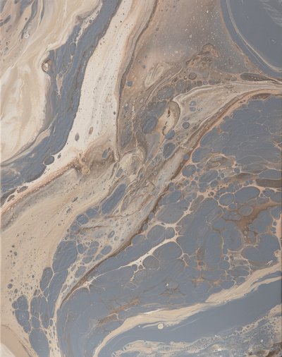 Grey Beige Fluid Marble by Anastasiya Devochkina