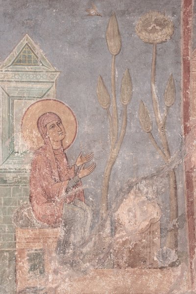 Saint Anne Praying by Ancient Russian frescos