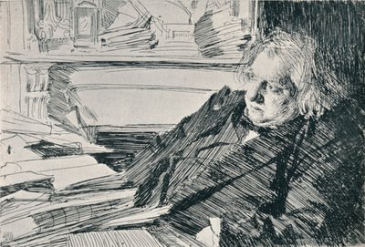 Joseph Ernest Renan by Anders Leonard Zorn