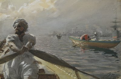 Turkish Boatman in the Constantinople Harbour, 1886 by Anders Leonard Zorn