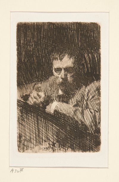 A Painter-Etcher (self-portrait) by Anders Leonard Zorn