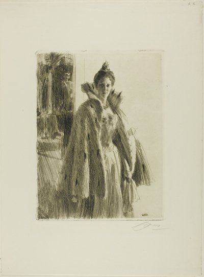 H. R. H. Princess Ingeborg of Sweden II by Anders Leonard Zorn