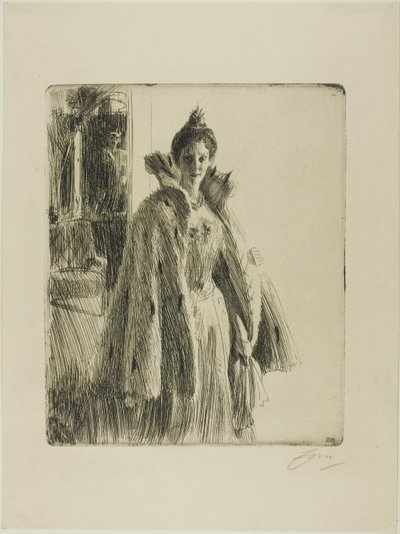H. R. H. Princess Ingeborg of Sweden II by Anders Leonard Zorn