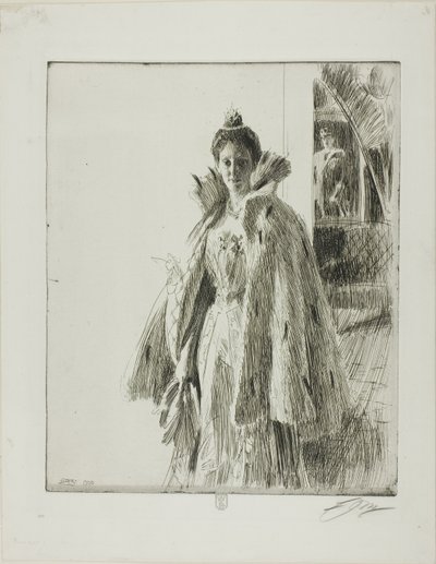 H. R. H. Princess Ingeborg of Sweden I by Anders Leonard Zorn