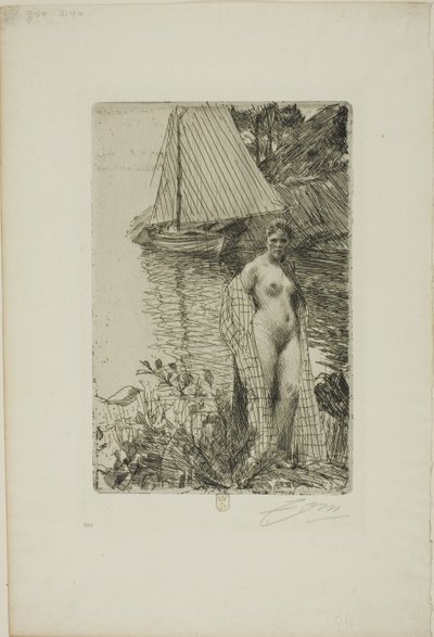 My Model and My Boat by Anders Leonard Zorn