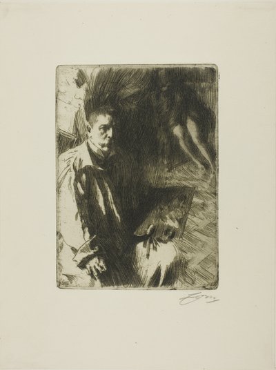 Self-Portrait with Model II by Anders Leonard Zorn
