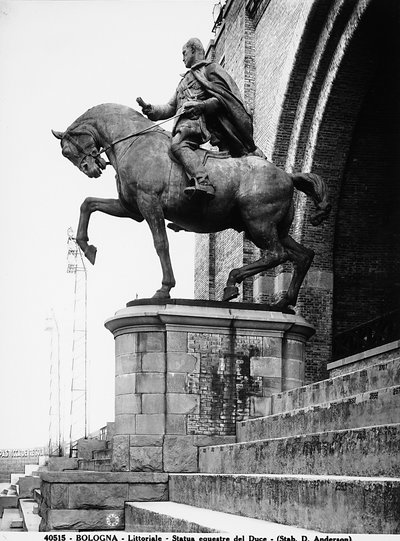 Equestrian Statue of Benito Mussolini; Until the Fall of Fascism, This Statue Was in the Littoriale (Stadio Comunale) in Bologna by Anderson Anderson