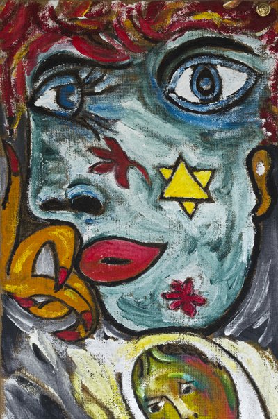 Blue Girl with Star of David, 2012 by Ando Gilardi