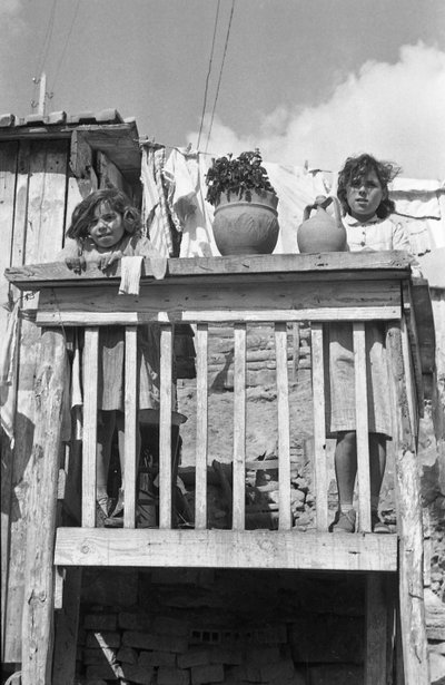 Crotone - Girls Looking Out of the Terrace by Ando Gilardi
