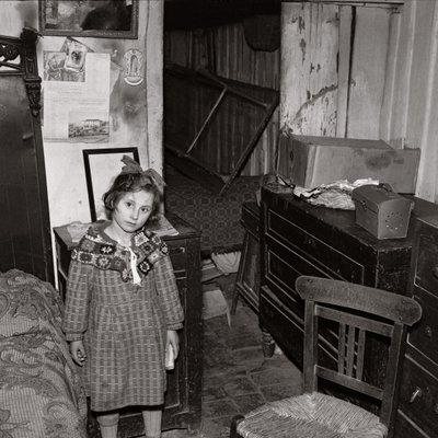 Sad Girl with Piece of Bread by Ando Gilardi