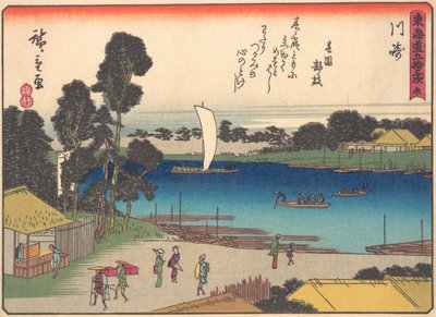 Kawasaki, from the series The Fifty-three Stations of the Tokaido Road by Ando Hiroshige