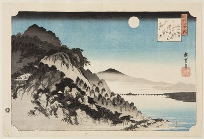 Autumn Moon at Ishiyama Temple by Ando or Utagawa Hiroshige