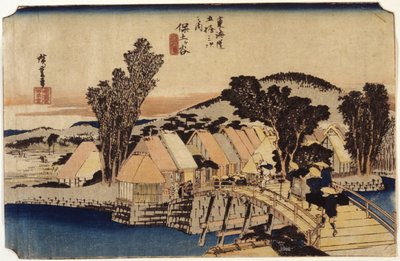 Hodogaya, Shinmachi Bridge by Ando or Utagawa Hiroshige