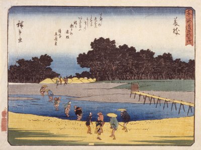 Station 23, Fujieda by Ando or Utagawa Hiroshige
