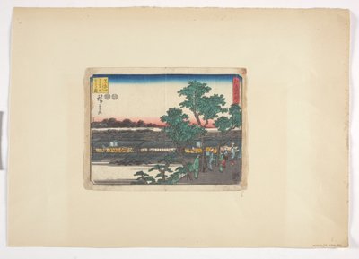 View of Saruwakacho from Matsuchiyama by Ando or Utagawa Hiroshige