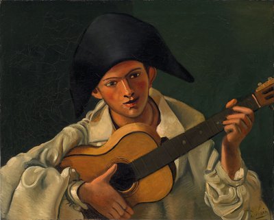Bust of Harlequin with Guitar by Andre Derain